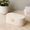 Home Styling Collection GLINT papuošalų dėžutė su veidrodžiu, balta spalva, 25 cm