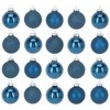 Home Styling Collection Mėlyna Kalėdiniai stikliniai žaisliukai Ø 6 cm, 20 vnt., mėlyni
