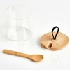 Zeller laikymo indelis su šaukštu ir bambukiniu dangteliu, 350 ml, 8x8,5 cm