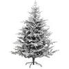 Fééric Lights and Christmas Dirbtinė eglutė ant metalinio stovo, apsnigta, 150 cm