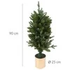 Home Styling Collection Dirbtinė eglutė auksiniame puode, 90 cm