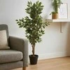 Home Styling Collection Dirbtinis fikusas juodame vazone, 115 cm