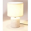 Home Styling Collection Lamp Stalinė lempa su cementiniu pagrindu, lininiu gaubtu, Ø 20,5 x 31 cm