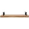 Home Styling Collection Dabar Tacas - Medinis padėklas 30x15,5 cm su metaliniais rankenomis