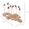 Excellent Houseware Serviravimo padėklas su dantų krapštukais, kalėdinis motyvas