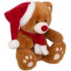 Atmosphera Bear Meškiukas su Kalėdų Senelio kepure, 34 cm