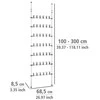 Zeller Teleskopinis laikiklis ant batų ATLAS - 42 poros batų, WENKO