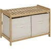 5five Simply Smart Bench TIDY BOX vonios suoliukas, 2 talpyklos, 66,8 x 44 x 35 cm