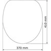 Toilet seat PRIMA - MDF, juodas, WENKO