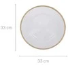 Home Styling Collection Skaidri apatinė plokštė su aukso dekoru, Ø 33 cm