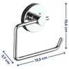 Tualeto popieriaus laikiklis MILAZZO, Vacuum-Loc - chromuotas plienas, WENKO