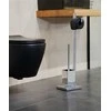 Tualeto popieriaus stovas ir šepetys QUADRO tualetui - 2 in 1, WENKO