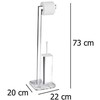 Tualeto popieriaus stovas ir tualeto šepetys, ONYX- 2 in 1, WENKO (Pažeista pakuotė)