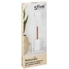 5five Simply Smart Tualeto popieriaus stovas su NATURELO atsargomis, metalinis, balta spalva