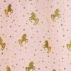 Atmosphera UNICORN vaikiška užuolaida, 140 x 250 cm, rožinė aukso spalvos vienaragiai