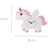 Home Styling Collection Unicorn Vienaragis sieninis laikrodis iš MDF, 30 x 24 cm