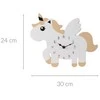 Home Styling Collection Unicorn Vienaragis sieninis laikrodis iš MDF, 30 x 24 cm