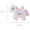 Home Styling Collection Unicorn Vienaragis sieninis laikrodis iš MDF, 30 x 24 cm
