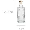 Home Styling Collection Stiklinis butelis su kamščiu 500 ml