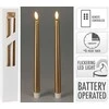 Mondex Vaškuotos stalo žvakės su LED, 27 cm