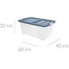 Storage Solutions Vežimėlio konteineris, rakinamas, 45 l