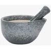 Kitchen Craft Virtuvinis skiedinys su grūstuvu, keramikinis, baltas