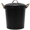 Vonios krepšelis su užvalkalu GARA, juodas, 6 l, WENKO