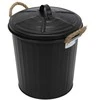 Vonios krepšelis su užvalkalu GARA, juodas, 6 l, WENKO