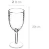 5five Simply Smart Vyno taurė, vyno taurė, šalti gėrimai ESTIVA, plastikinis, skaidrus, 350 ml