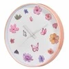 Home Styling Collection Sieninis laikrodis su gėlių motyvu, Ø 30 cm