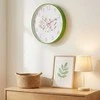 Home Styling Collection Sieninis laikrodis su gėlių motyvu, Ø 30 cm