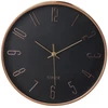 Segnale Wall clock with a wooden frame, juodas, Ø 30.5 cm