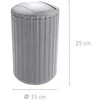 Šiukšlių dėžė, Swing Bin, pilkas, 3l, WENKO