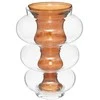 Atmosphera MATALI dvigubo stiklo vaza, 36 cm