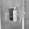 WENKO shower rod basket, stainless steel, 20 x 12 x 13 cm