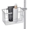 WENKO shower rod basket, stainless steel, 20 x 12 x 13 cm