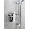 WENKO shower rod basket, stainless steel, 20 x 12 x 13 cm