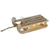 Home Styling Collection Medinė kalėdinė dekoracija su LED lemputėmis, rogės, 32 x 25 x 11 cm