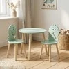 Home Styling Collection Medinis stalas su 2 kėdėmis vaikams, dinozaurų tema, aukštis 50 cm.