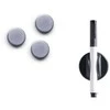 Zeller Memobord su kabliukais, 20 x 4 x 40 balta