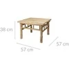 Ambiance Stalas Bamboo 57x57x38cm bambuko