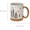 Home Styling Collection Žieminis puodelis su rankena su eglutės motyvu, 250 ml