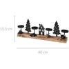 Home Styling Collection Žvakidė 4 arbatinėms žvakėms su žiemos vaizdu