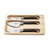 Sūrio peilių rinkinys LAGUIOLE by STYLE DE VIE, 3 vnt., juodi
