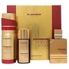Al Haramain Amber Oud Ruby Edition rinkinys parfuminio vandens purškiklis 75ml + parfuminio vandens purškiklis 30ml + purškiamas dezodorantas 200ml