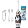 Brush-baby ŠEPETĖLIS BABY_Wild Ones vaikams sonic dantų šepetėlis 0-10 Penguin