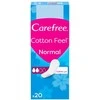 Carefree Cotton Feel Normal Kelnaičių įklotai be kvapo 20 vnt
