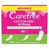 CAREFREE Cotton Feel Aloe Kelnaičių įklotai - normalūs, 1 pakuotė - 76 vnt.