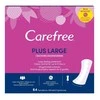 CAREFREE_Plus dideli lengvai kvepiantys įklotai, 64 vnt.