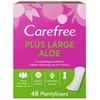 Carefree Plus Dideli higieniniai įklotai Aloe Vera Scent 48 vnt.